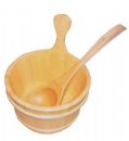 sauna bucket & ladle 4L