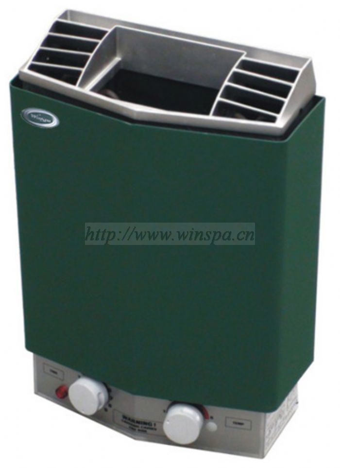 Compact sauna heater